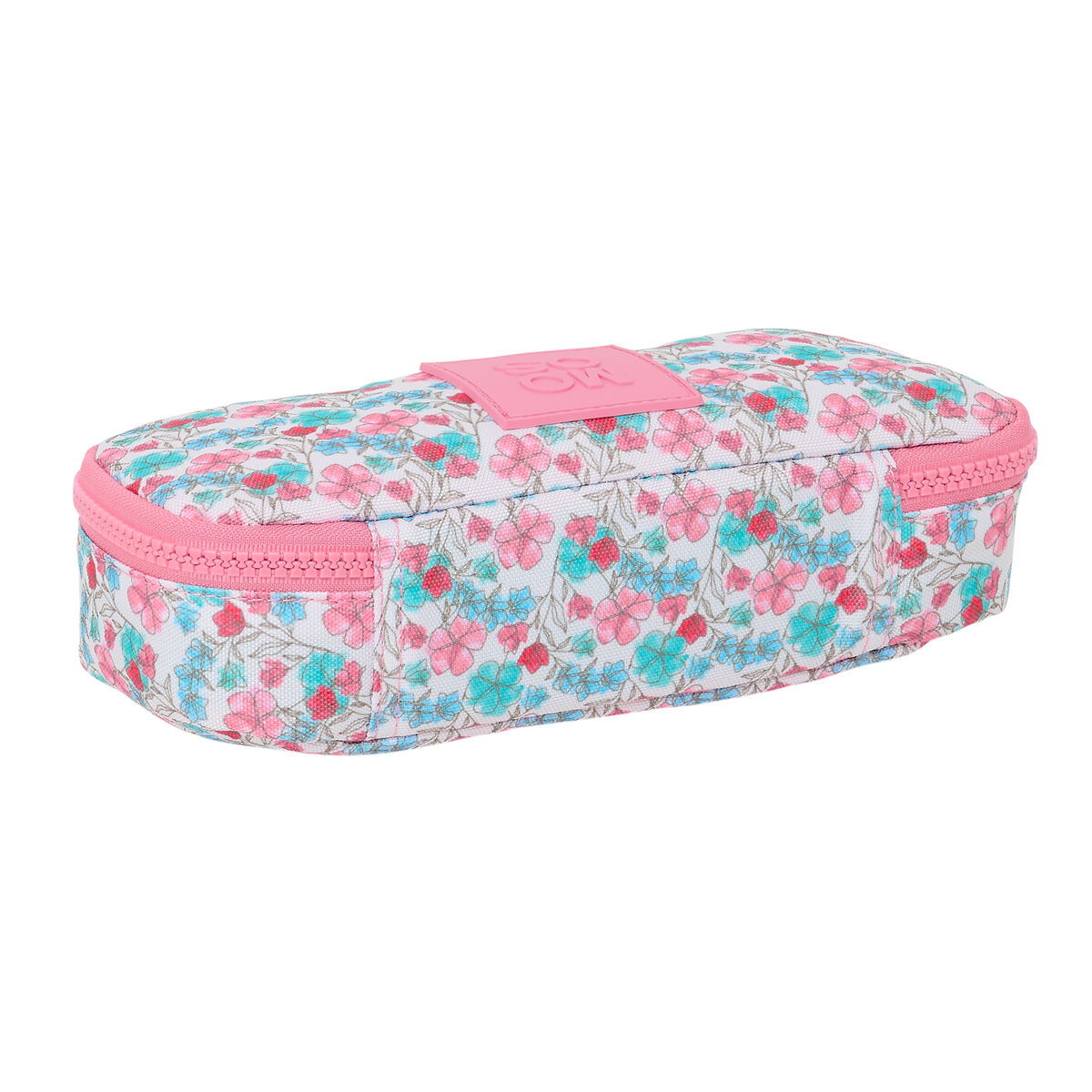 Astuccio Scuola Moos Flores Multicolore 22 x 5 x 8 cm